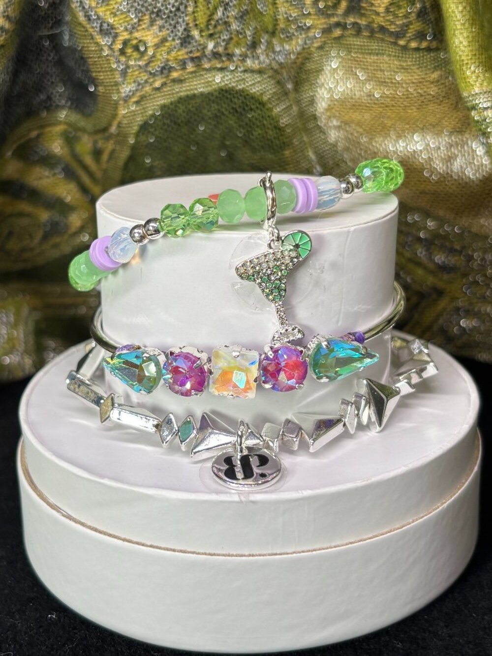 Bomb Party "Puerto Rican Paradise" Summer Stacks 3 Bracelet Set with Margarita